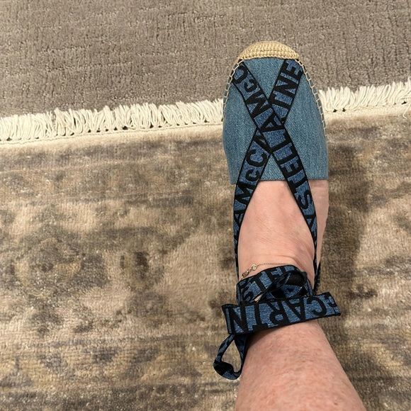 Gorgeous Stella mccartney tie up denim espadrilles. - Picture 5 of 5
